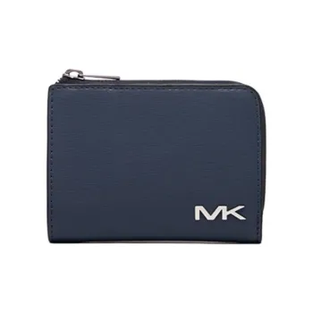 MICHAEL KORS MK Cooper Artificial Leather Wallets Card Holders Men's Marine Blue