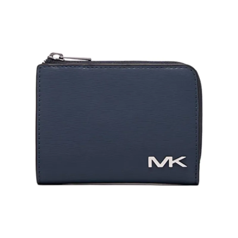 MICHAEL KORS MK Cooper Artificial Leather Wallets Card Holders Men's Marine Blue-0