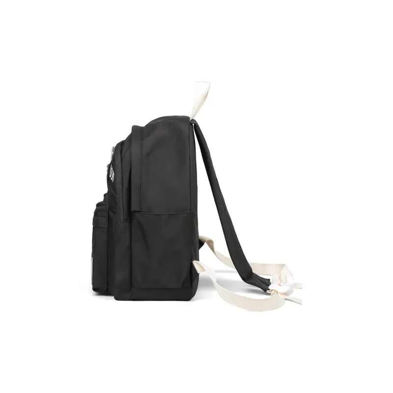Kevin Cohen Nylon Fabric Backpack Regular Unisex White/Black-10