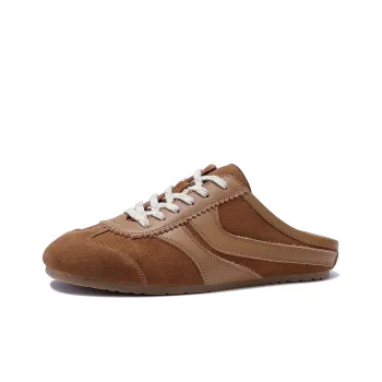 BELLALILY Rubber Sole Odor-Resistant Abrasion-Resistant Slip-Resistant Wrap-toe Slippers Women's