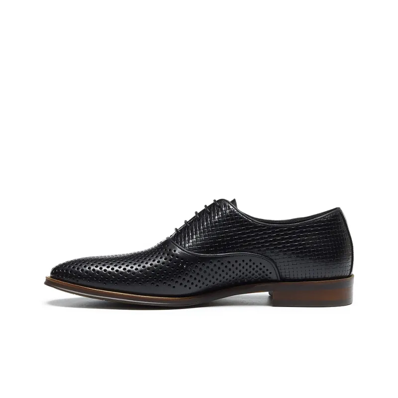 ASTON M.JAZZ Dress Shoes Men Low Top Ecru/Black/Brown-7