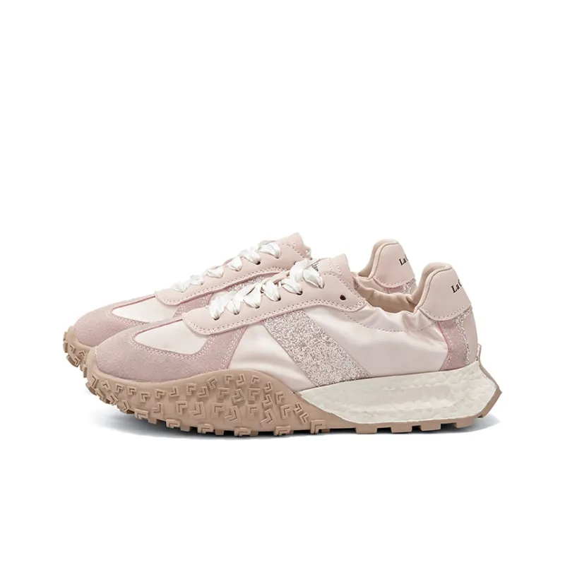 La Chapelle Anti Slip And Wear Resistant Breathable Low Top Chunky Sneakers Women's-1