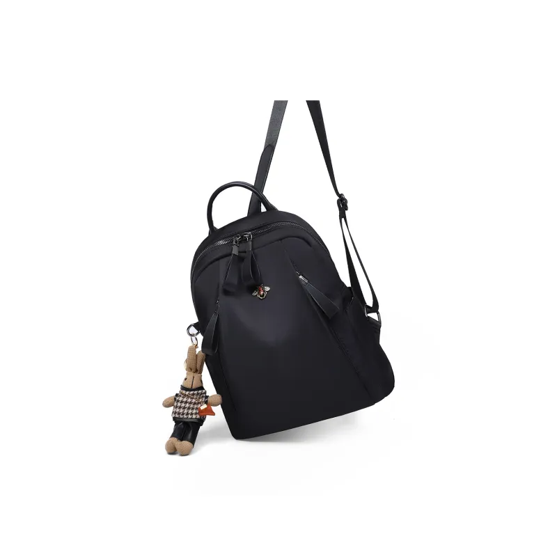 Kevin Cohen Fabric Backpack Medium Size Women's Black-2