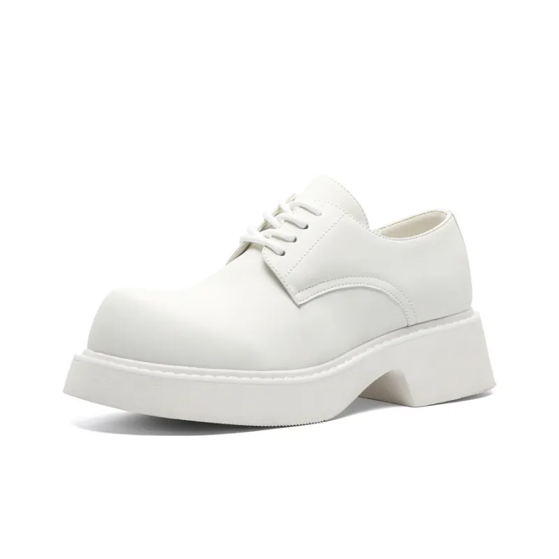 XIAOTOULANG Dress Shoes Men's White-1