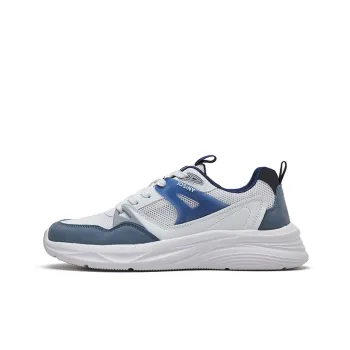 JOSINY Height Increasing Support Low Top Running Shoes Men's Beige Blue