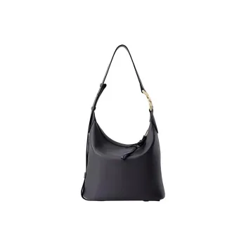 FION Cow Leather Bucket Bags Crossbody Bag Shoulder Bag Large Size Women's Black/Brown/Cream Apricot