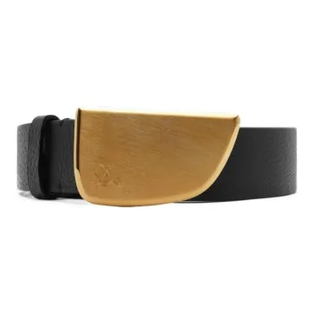 Burberry Engraved-detail Leather Belt