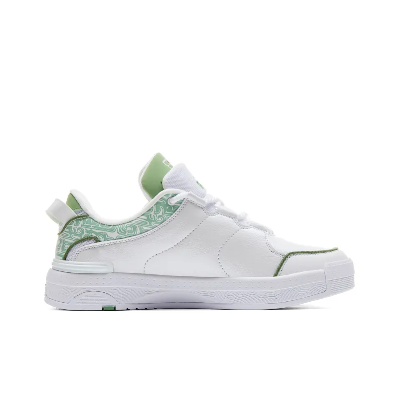 PEAK Coverage Slip-Resistant Cushioning Wear-Resistant Breathable Low-Top Skateboard Shoes Men's Baymax Emerald Green-1