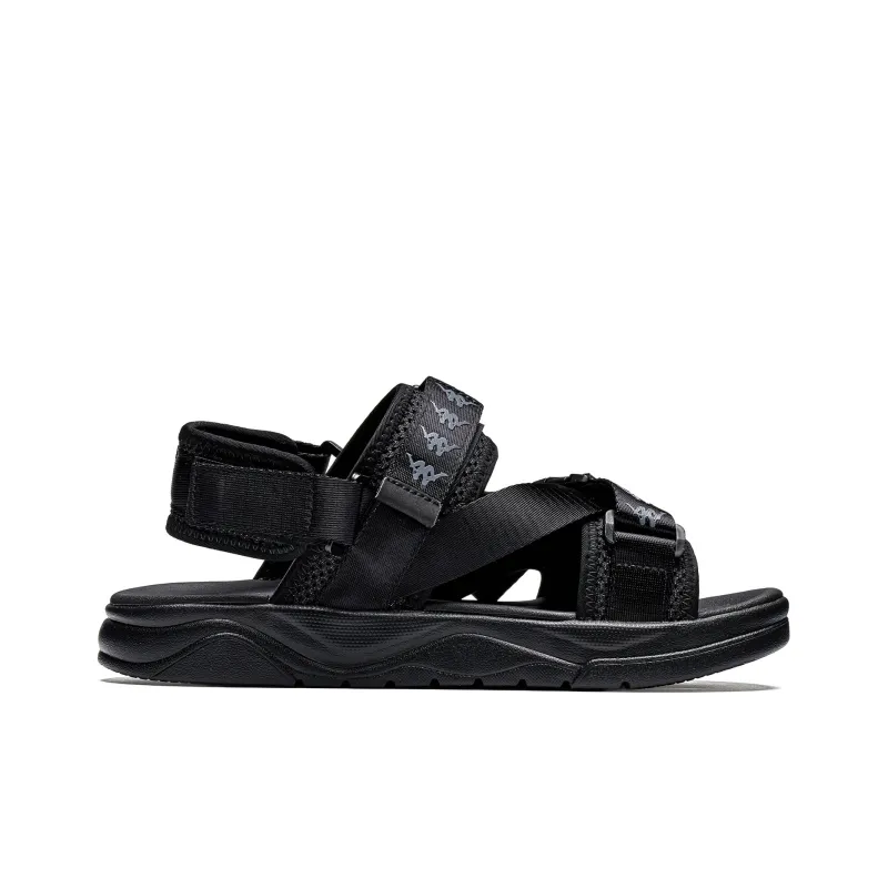 Kappa Jungle Lion Collection Cooling Slip Resistant Beach Sandals Unisex Black-1