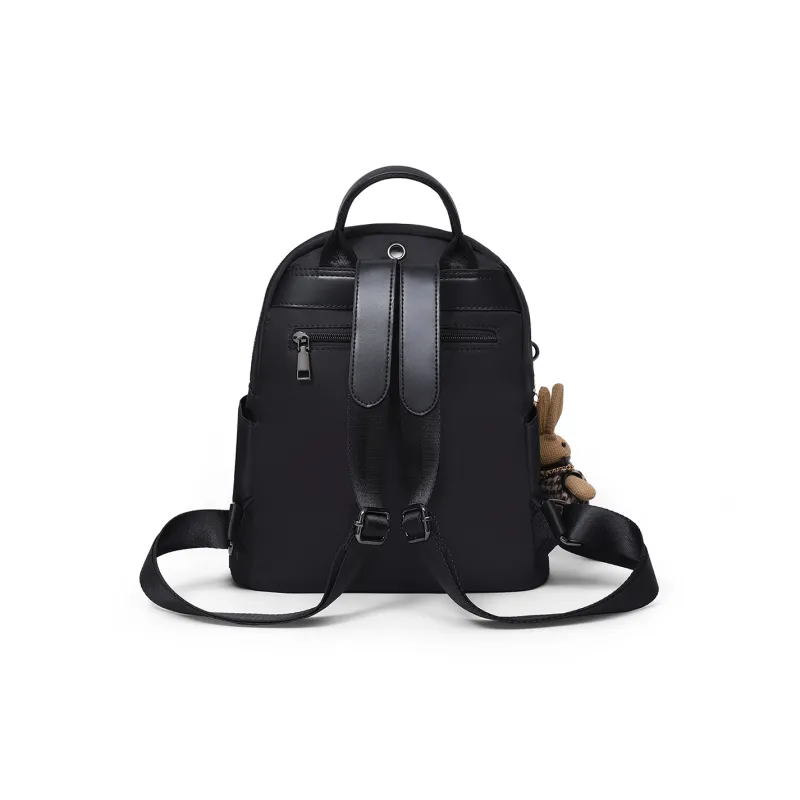 Kevin Cohen Fabric Backpack Medium Size Women's Black-4