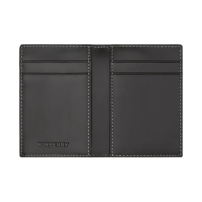 Burberry Leather Card Holder Men's Dark Birch Brown-4