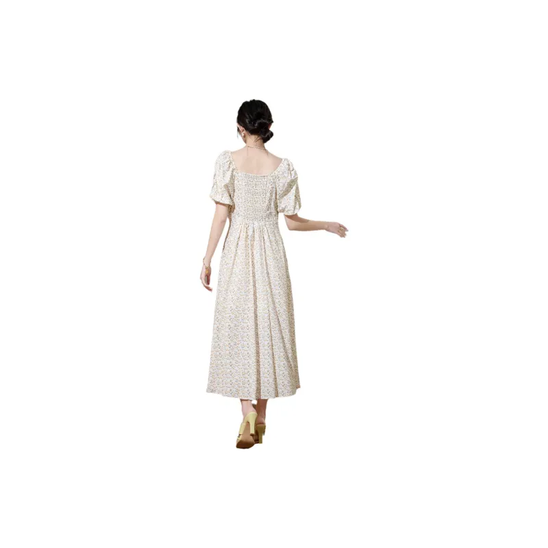 SMEN Short Sleeved Dresses Women's-2