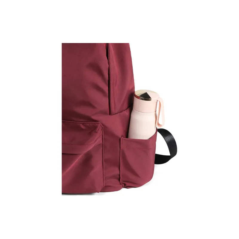 Kevin Cohen Fabric Backpack Tubas Unisex Burgundy-4
