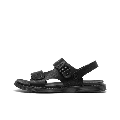 Spider King Beach Sandals Men Black