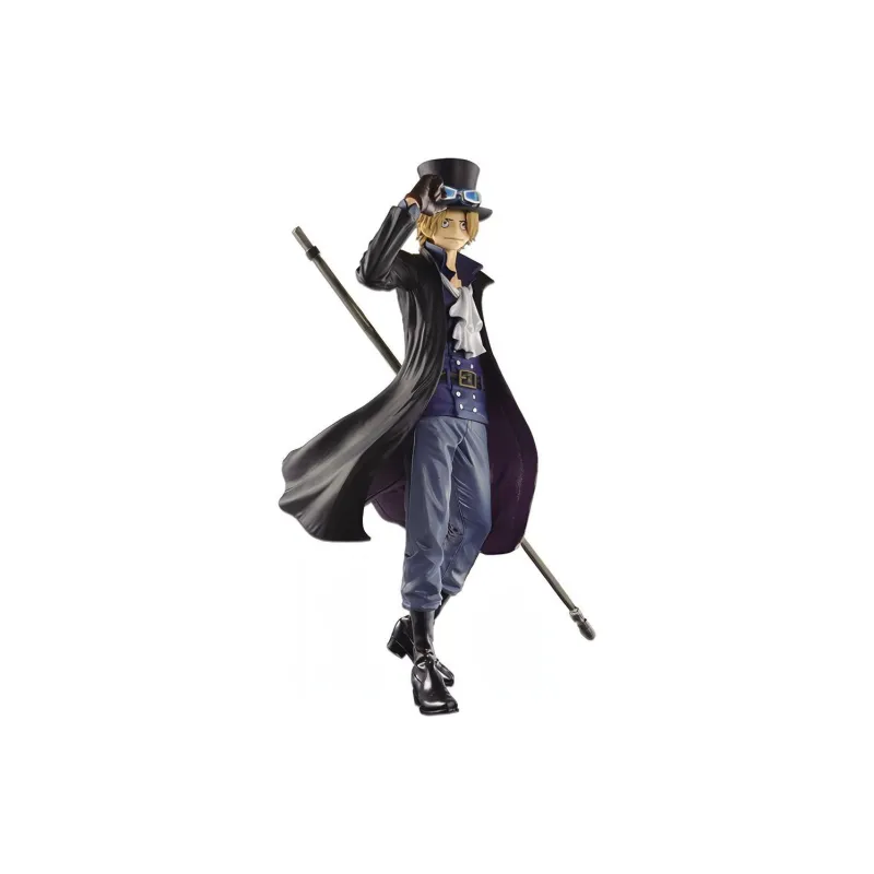 BANPRESTO One Piece Scultures Big BANPRESTO Colosseum 4 Volume 5 Sabo Figure Black-3