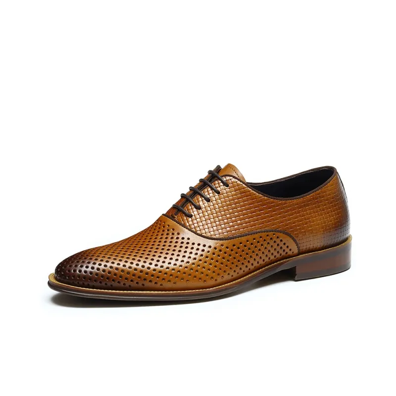 ASTON M.JAZZ Dress Shoes Men Low Top Ecru/Black/Brown-14