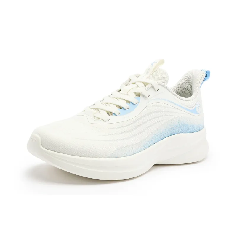 QIAODAN Light LITE Cushioning, Slip Resistant, And Abrasion Resistant Low Top Casual Running Shoes Men's Ivory-2