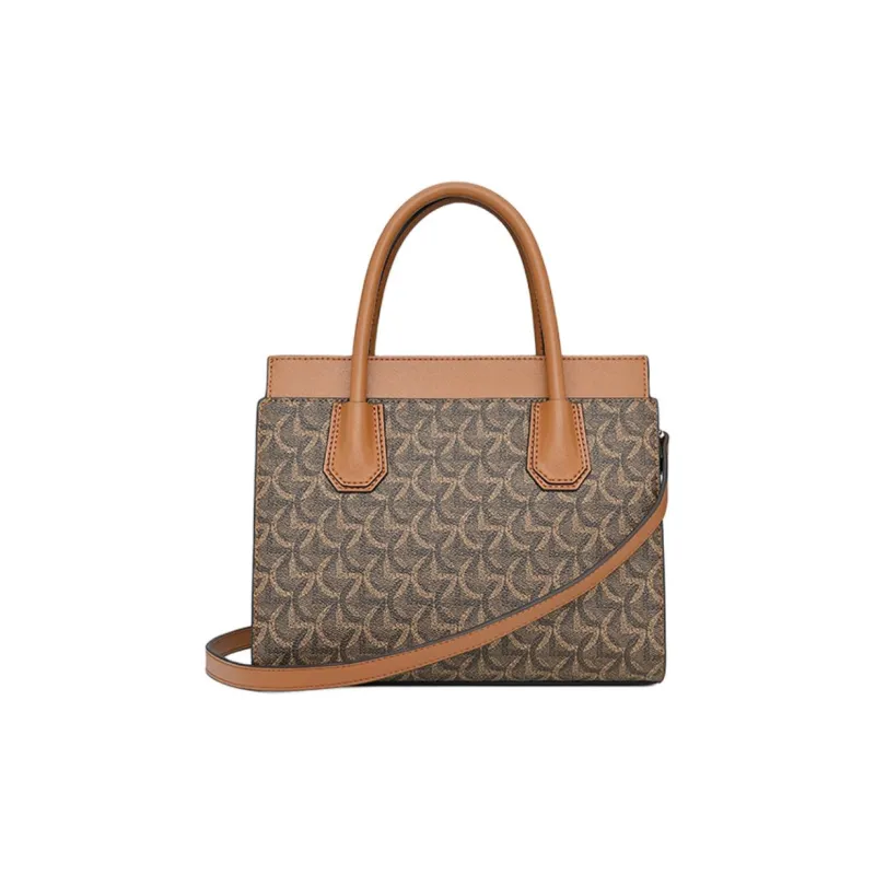 GOLDLION PVC Birkin Bag Shoulder Bag Crossbody Bag Handbag Small Size Unisex Khaki/Apricot/Brown-1