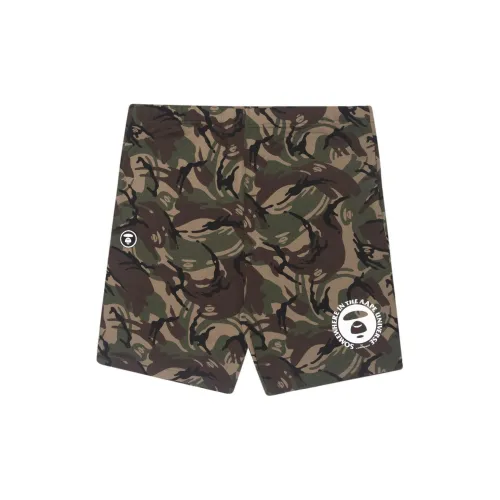 Aape Casual Shorts Unisex Army Green