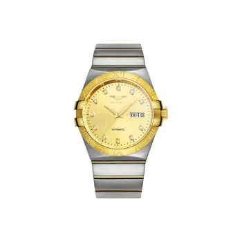 GUANQIN GQ00899.JGD Mechanical Movement Stainless Steel Watchband Watch Men's Watches Gold Dial