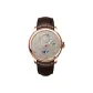 Rose Case Brown Dial Brown Leather Strap