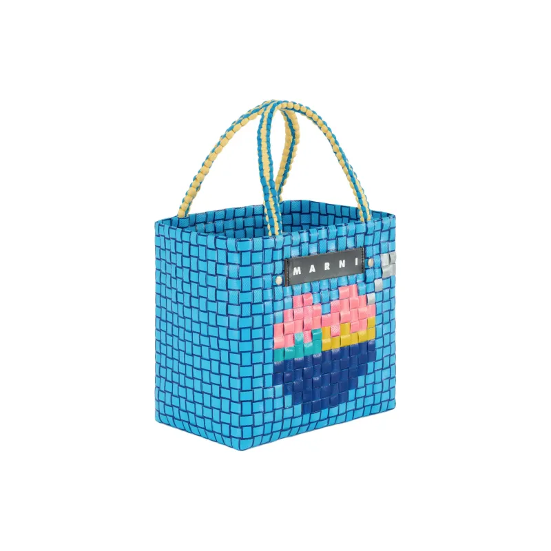 MARNI Polypropylene Tote Bag, Shopping Bag, Handbag Mini Women's Blue-1