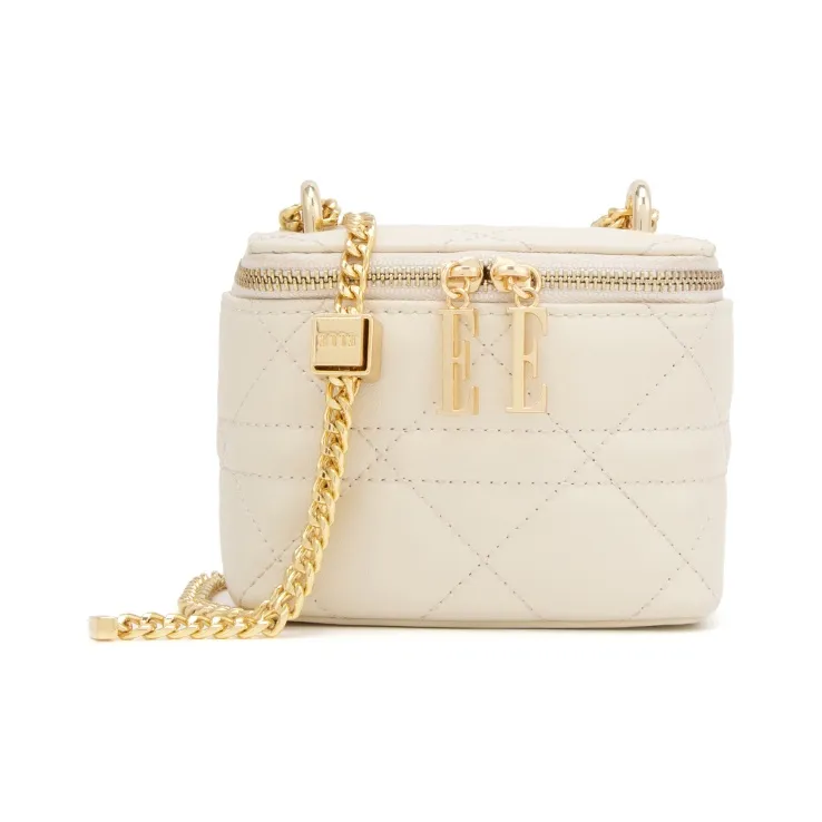 ELLE Cow Leather Crossbody Bag, Shoulder Bag Mini Women's Pink/White/Yellow/Blue-4