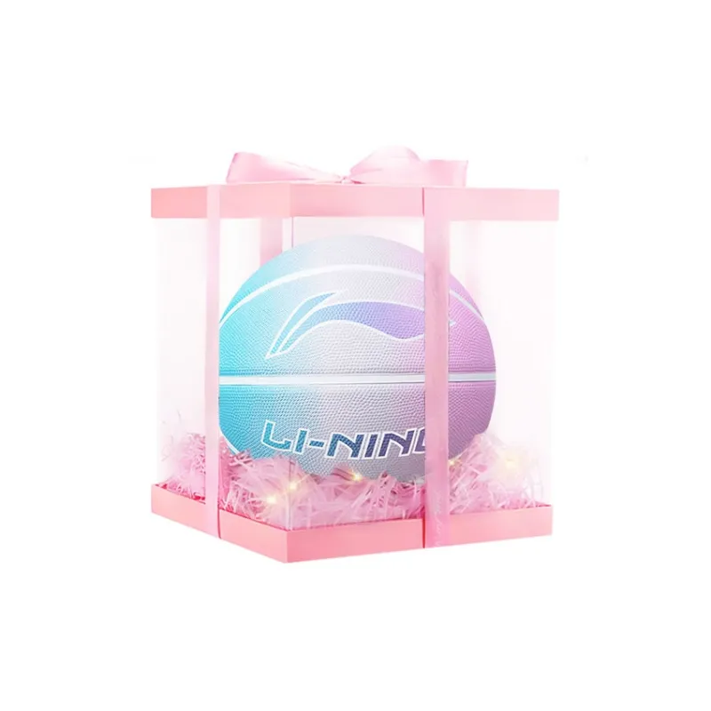 LiNing Rubber Basketball Blue Pink Size 5 Size 7 Training Unisex-7