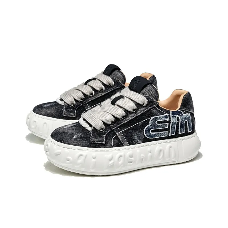 MOERBAI Breathable Lightweight Height Increasing Low-Top Casual Shoes Men's-2