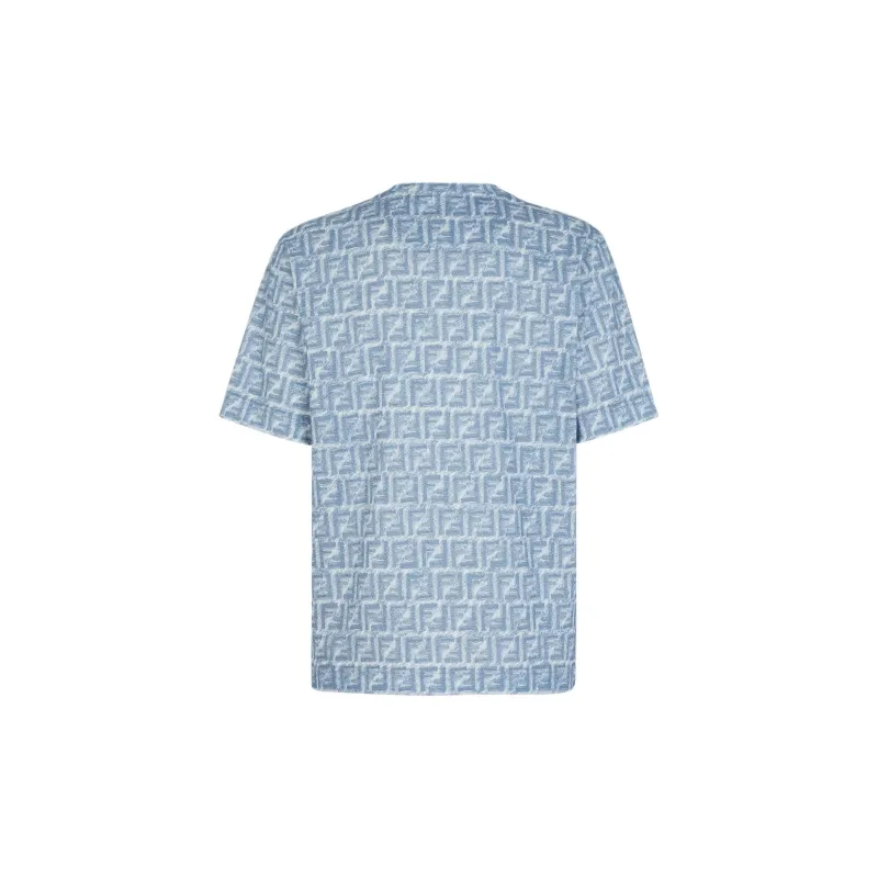 FENDI Ff Jacquard Crewneck T Shirt-1