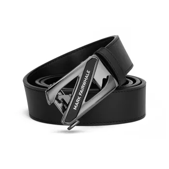 FAIRWHALE Stylish Automatic Buckle Elegance Youth Business Belt Advanced Comfortable Cow Leather Belts Men's 3.5cm