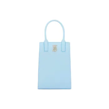 Burberry Frances Calfskin Shoulder Bag, Crossbody Bag, Handbag Mini Women's Light Blue