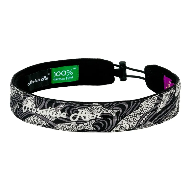 Absolute Run Sweatbands Elastic Moisture Wicking Antibacterial Running Fitness Yoga Pilates 58±4cm Unisex-3