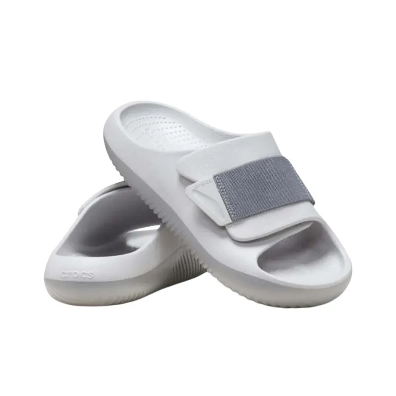 Crocs Slip Resistant Slide Slippers Unisex Gray-4