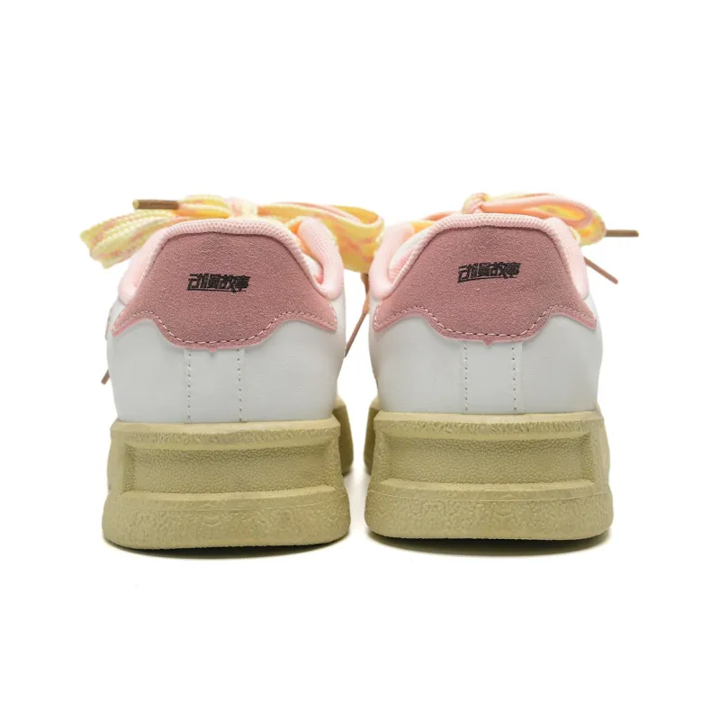 Anime Story Low Top Skateboard Shoes Women's-9