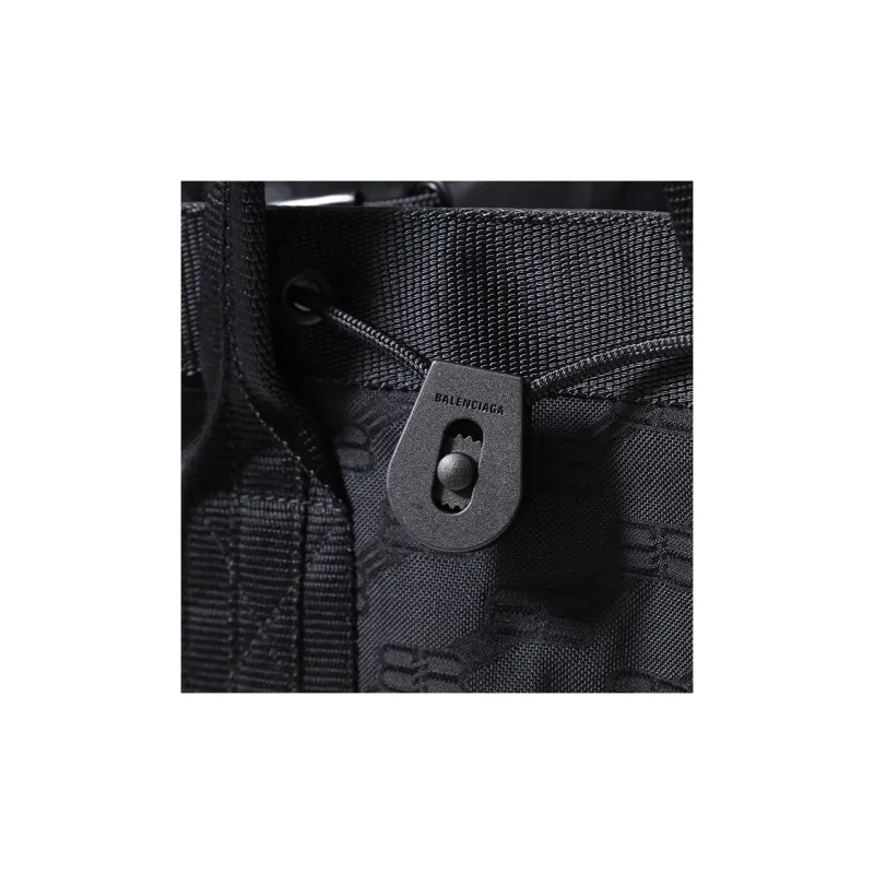 Balenciaga Army Recycled Nylon Portable Crossbody Bag Shoulder Bag Men's Black-3