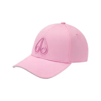 Moose Knuckles Cotton Baseball Caps Women's Gray/Pink