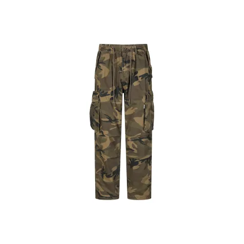 GTRG Casual Pants Unisex Camouflage Khaki