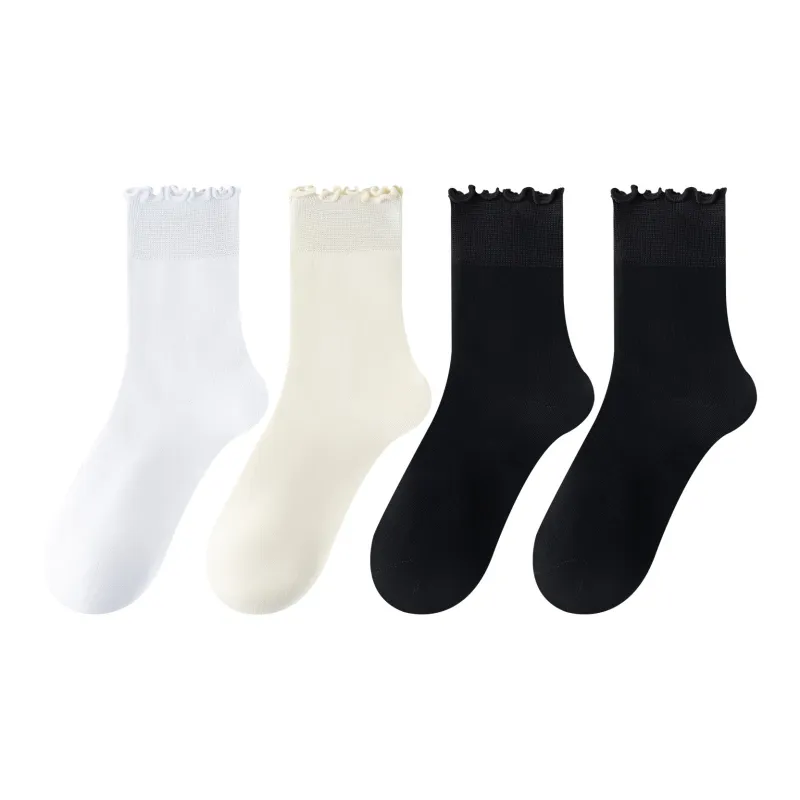 XXLLG Mid Calf Socks Women's 4 Pack-8