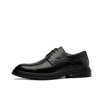 XIAOTOULANG Dress Shoes Men Low Top Black/Brown