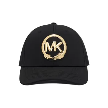 MICHAEL KORS New Year Metallic Logo Woven Baseball Cap