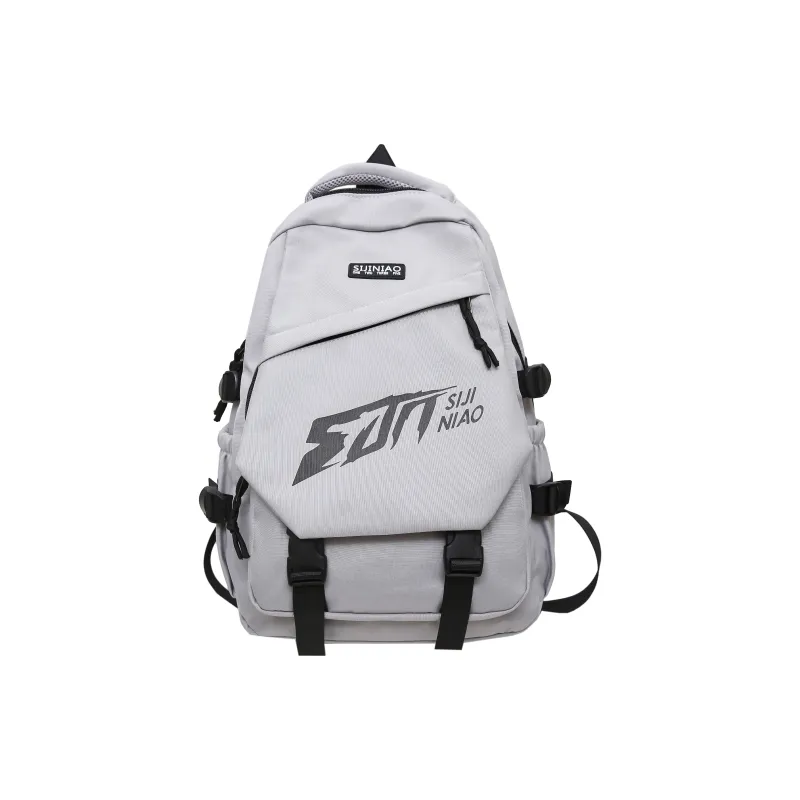 DCLOUD Nylon Backpack Unisex Black/Red/Gray/White/Blue-8