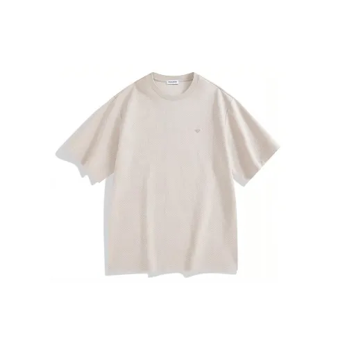 PEACEBIRD MEN T-Shirts Men Apricot 1 Loose Fit