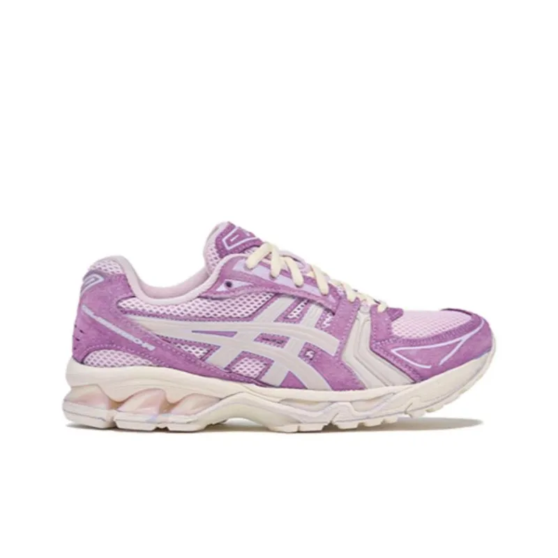 Asics Gel Kayano 14 Anti Slip Wear Resistant Low Top Casual Shoes Unisex Purple Rice-1