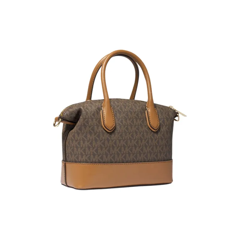 MICHAEL KORS Artificial Leather Tote Bag, Shopping Bag, Handbag Trumpets Women's Dark Brown/Acorn Brown-1