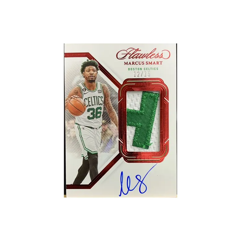 PANINI 2022 23 Celtics Marcus Smart Portable 12/15 VPA Vertical Worn Jersey Player Card Access Pass Sports Cards 1 Pc-0