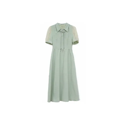 LOKUINTUS Short-Sleeved Dresses Women's Green