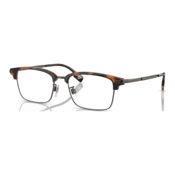 Burberry Metal Acetate Browline Eyeglass Frames Men's Tortoiseshell