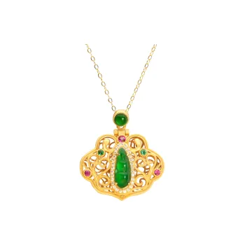 Seven Colorful Treasures Ice Type Jadeite Necklaces Women's