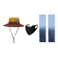 Yellow+Black+Blue Gray (Hats & Caps+Face Mask+Cooling Arm Sleeves)